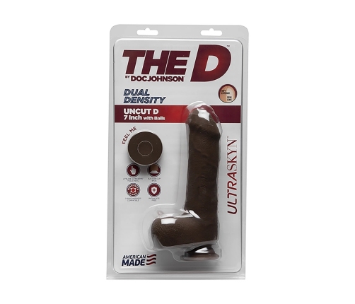 Uncut D - Realistic ULTRASKYN Dildo with Balls - 7 / 18 cm