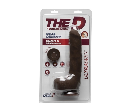 Uncut D - Realistic ULTRASKYN Dildo with Balls - 9 / 22 cm