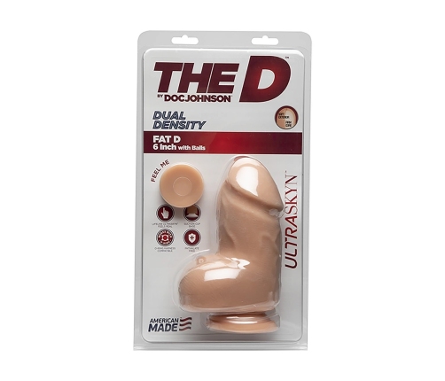 Fat D - Realistic ULTRASKYN Dildo with Balls - 6 / 15 cm