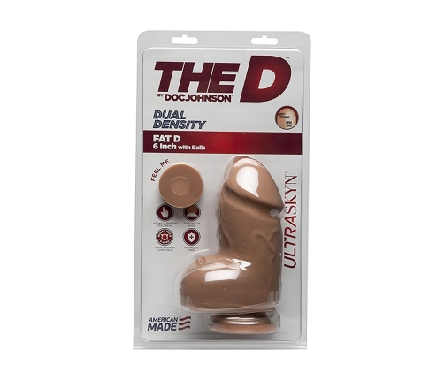 Fat D - Realistic ULTRASKYN Dildo with Balls - 6 / 15 cm