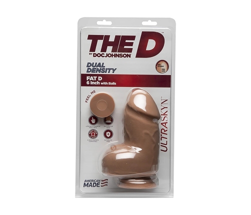 Fat D - Realistic ULTRASKYN Dildo with Balls - 6 / 15 cm