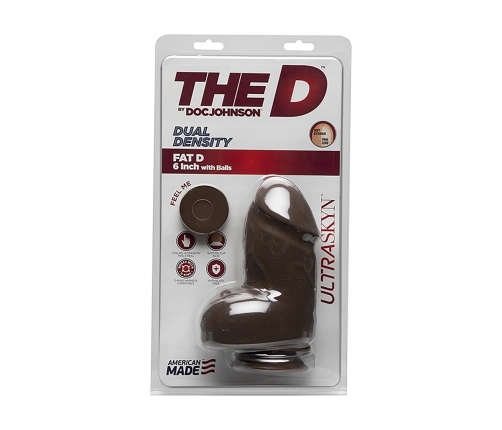 Fat D - Realistic ULTRASKYN Dildo with Balls - 6 / 15 cm