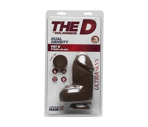 Fat D - Realistic ULTRASKYN Dildo with Balls - 6 / 15 cm