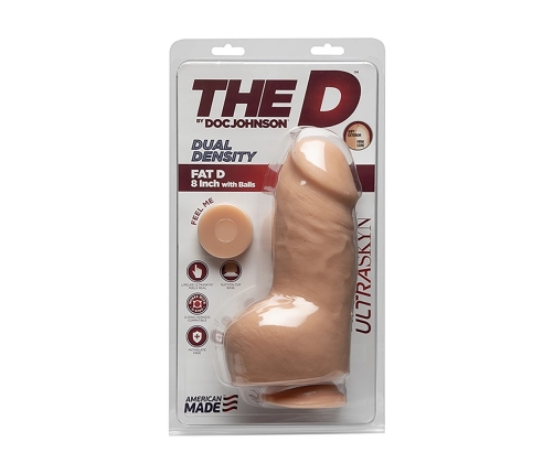 Fat D - Realistic ULTRASKYN Dildo with Balls - 8 / 20 cm