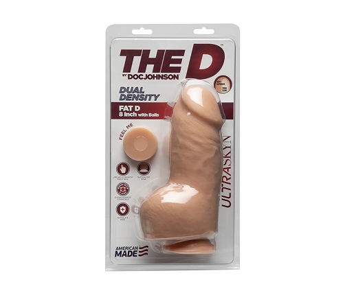 Fat D - Realistic ULTRASKYN Dildo with Balls - 8 / 20 cm