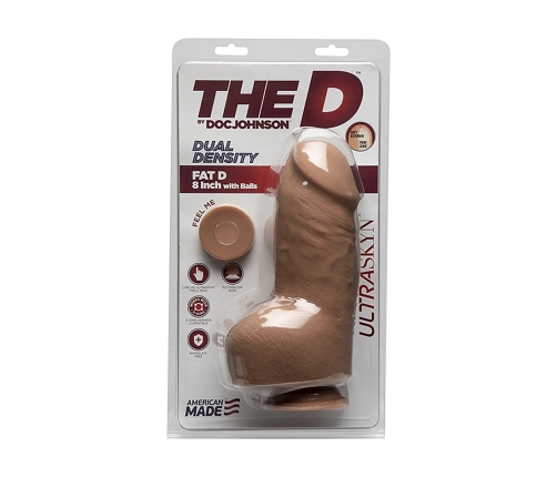 Fat D - Realistic ULTRASKYN Dildo with Balls - 8 / 20 cm