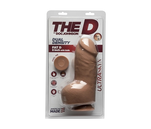 Fat D - Realistic ULTRASKYN Dildo with Balls - 8 / 20 cm