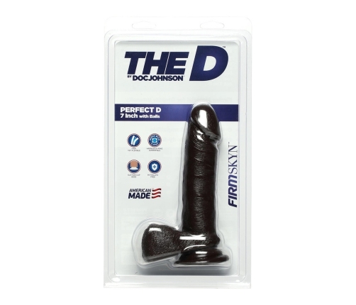 Perfect D - Realistic FIRMSKYN Dildo with Balls - 7 / 18 cm