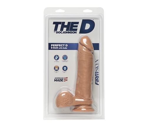 Perfect D - Realistic FIRMSKYN Dildo with Balls - 8 / 20 cm