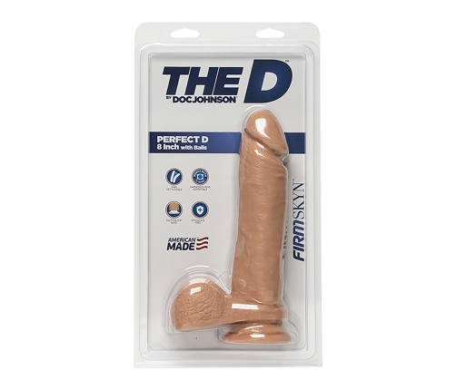 Perfect D - Realistic FIRMSKYN Dildo with Balls - 8 / 20 cm