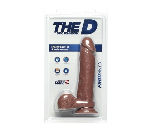 Perfect D - Realistic FIRMSKYN Dildo with Balls - 8 / 20 cm