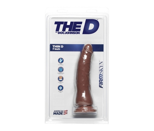 Thin D - Realistic FIRMSKYN Dildo - 7 / 18 cm