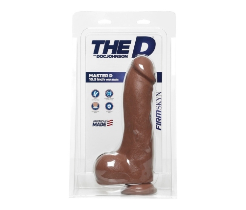 Master D - Realistic FIRMSKYN Dildo with Balls - 10 / 25 cm