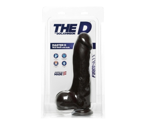 Master D - Realistic FIRMSKYN Dildo with Balls - 10 / 25 cm