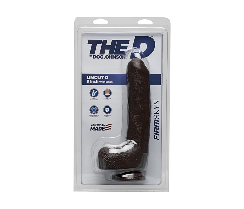 Uncut D - Realistic FIRMSKYN Dildo with Balls - 9 / 22 cm