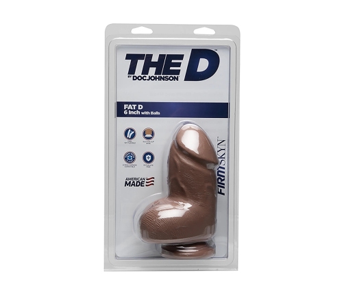 Fat D - Realistic FIRMSKYN Dildo with Balls - 6 / 15 cm