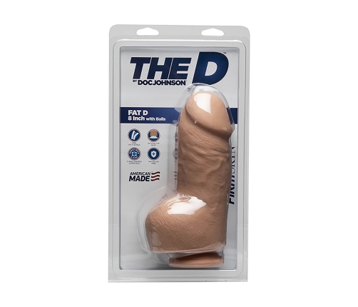 Fat D - Realistic FIRMSKYN Dildo with Balls - 8 / 20 cm