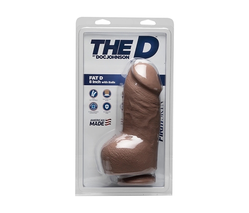 Fat D - Realistic FIRMSKYN Dildo with Balls - 8 / 20 cm