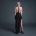 Take Me Vinyl & Mesh Bodysuit with Flirty Skirt L Black