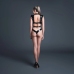 Savage XXX Vinyl Bodysuit Latex-Look Black L - High-Gloss Finish