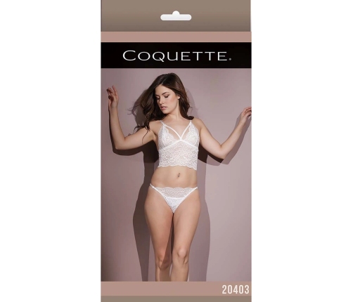 Bralette and Crotchless Panties - One Size