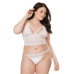 Bralette and Crotchless Tights - Plus Size