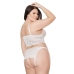 Bralette and Crotchless Tights - Plus Size