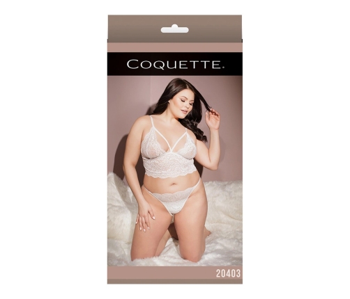 Bralette and Crotchless Tights - Plus Size