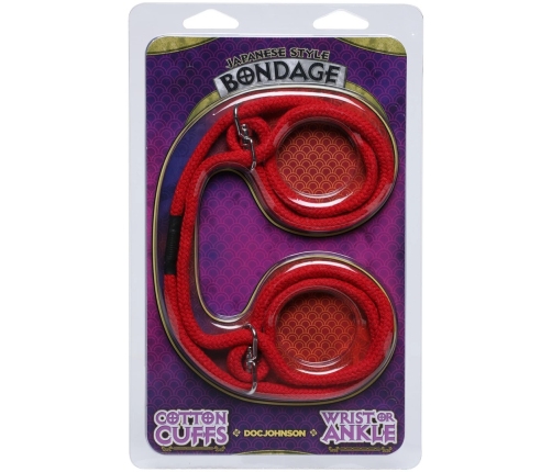 Sportsheets 100% Cotton Restraint Cuffs - Soft Adjustable Wrist/Ankle Model