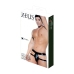 Male Power Wetlook Brief Jockstrap Black One Size Adjustable Fit
