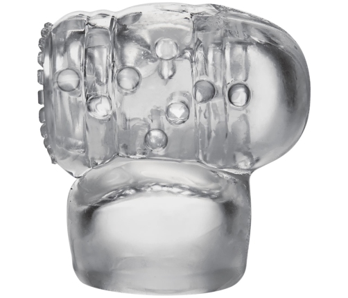 Doc Johnson Cock Teaser Wand Attachment Clear - Textured Accessory