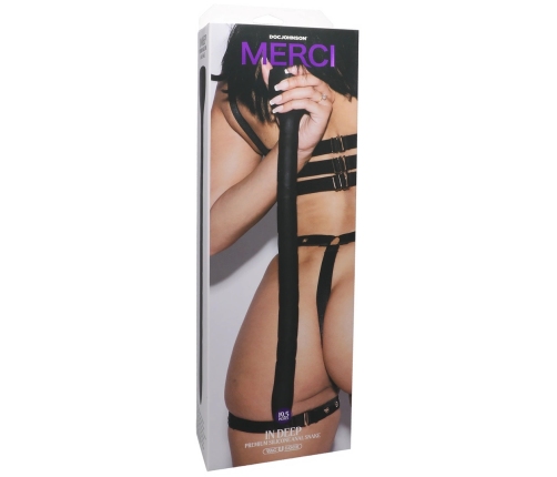 In Deep - Premium Silicone Anal Snake - Black