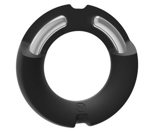 The Paradox - Silicone/Metal Cock Ring - 45mm - Black