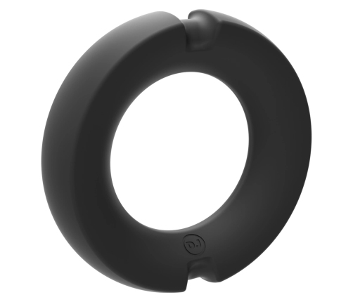The Paradox - Silicone/Metal Cock Ring - 45mm - Black