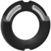 The Paradox - Silicone/Metal Cock Ring - 50mm - Black