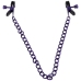 Chained Up - Nipple Clamps - Purple