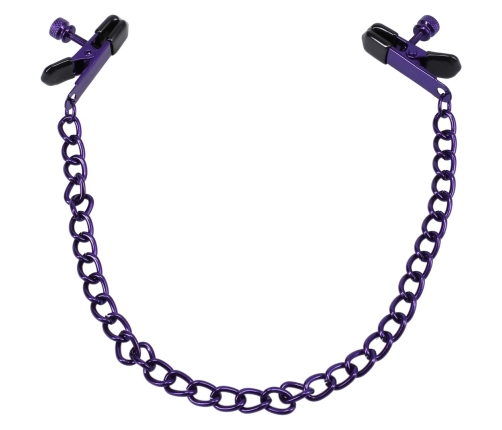 Chained Up - Nipple Clamps - Purple