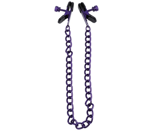 Chained Up - Nipple Clamps - Purple