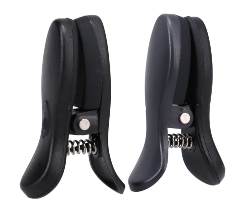 Doc Johnson Vibro Grippers Rechargeable Vibrating Clamps Black