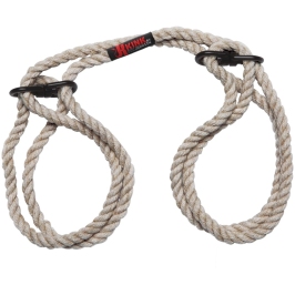 Restrain - 6mm Hemp Wrist or Ankle Cuffs - Natural