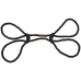 Restrain - 6mm Hemp Wrist or Ankle Cuffs - Black