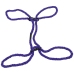 Restrain - 6mm Hemp Wrist or Ankle Cuffs - Purple