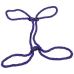Restrain - 6mm Hemp Wrist or Ankle Cuffs - Purple