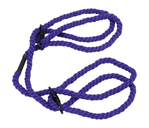 Restrain - 6mm Hemp Wrist or Ankle Cuffs - Purple