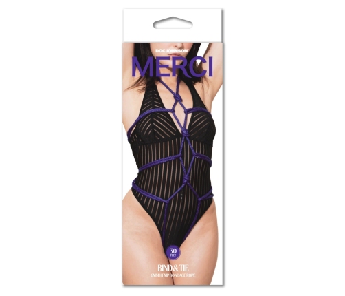 Bind and Tie - 6 mm Hemp Bondage Rope - 30 ft - Violet