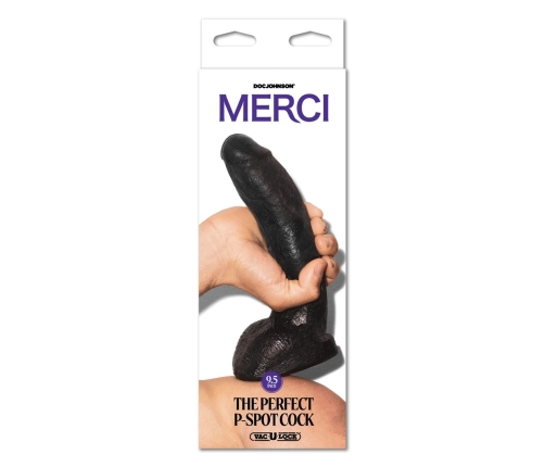The Perfect P-Spot Cock - 9.5 / 24 cm - Black