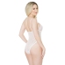 Mesh High Cut Teddy with Hidden Open Crotch - Plus Size