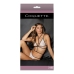 Lace Bralette, Panties and Crotchless Harness - One Size