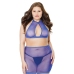 Fishnet Halter Top and Skirt - One Size