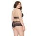 Fishnet Halter Top and Booty Shorts - One Size